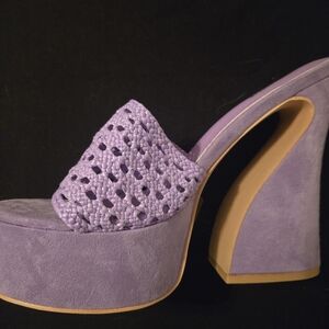Fashion Nova Lavender Platform Heels